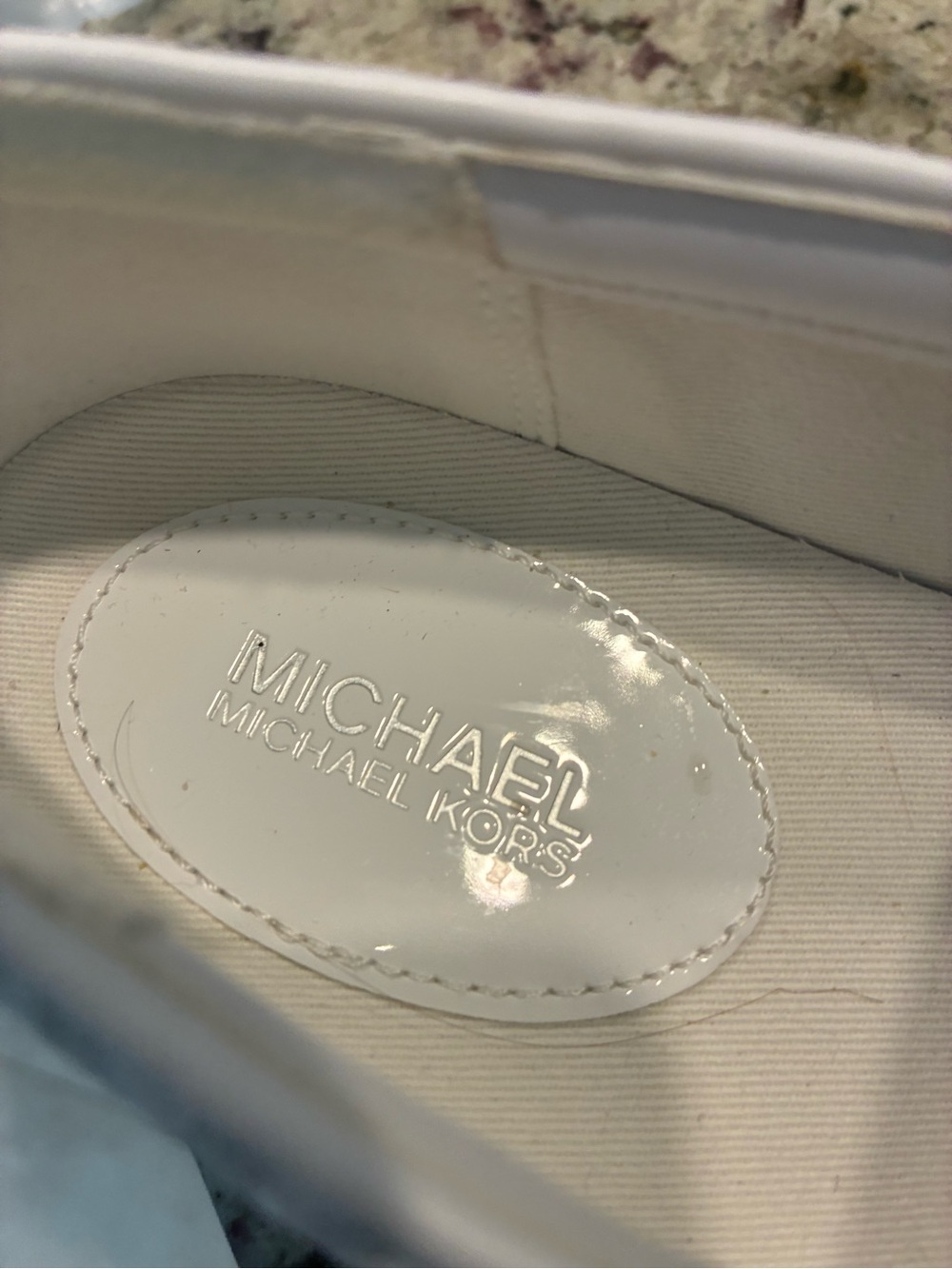 MICHAEL Michael Kors White Logo Insole Slip-On Sneakers - Picture 3 of 6